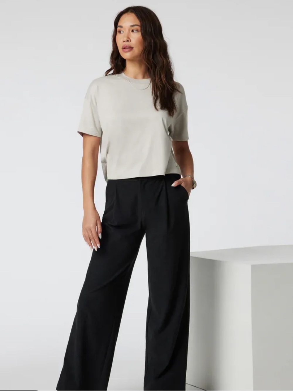 Vuori cropped ribbed top